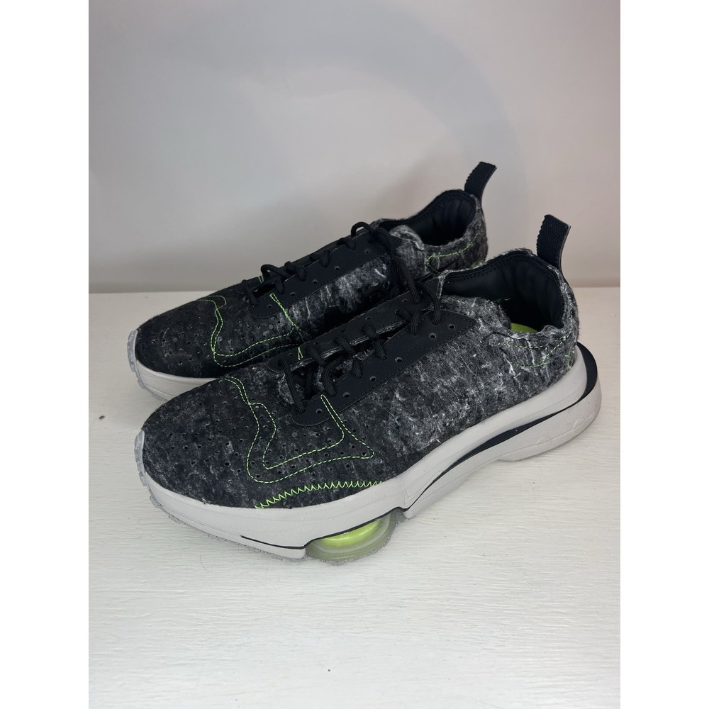 Nike Air Zoom Type Recycled Wool Pack Sneakers in Black Electric Green 8 Men's